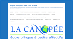 Desktop Screenshot of ecolelacanopee.fr